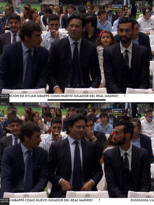 زيدان يتصدر أساطير ريال مدريد في حفل تقديم كيليان مبابي