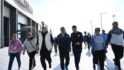 وزير الرياضة يقود ماراثون رياضى ضمن فعاليات المعرض والمؤتمر الرياضى الدولى 