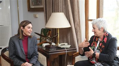 وزيرة الثقافة تبحث مع رئيس معهد 