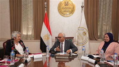 وزير التربية والتعليم يبحث مع وفد معهد جوته دعم سبل التعاون المشترك في تطوير التعليم 