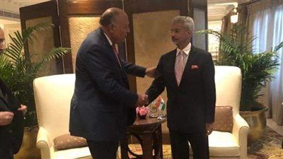 وزير الخارجية يلتقي نظيره الهندي على هامش اجتماعات وزراء خارجية مجموعة العشرين