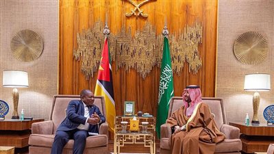 ولي العهد السعودي يستقبل رئيس جمهورية موزمبيق بالرياض