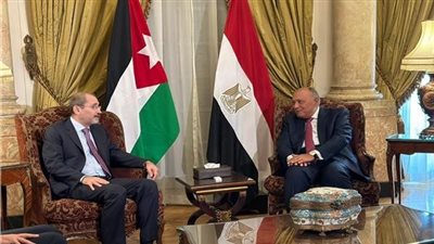  وزير الخارجية المصري يلتقي نظيره الأردني