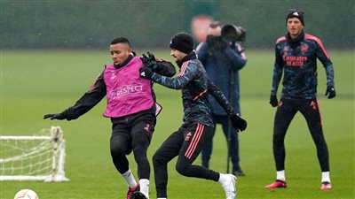 بعد غياب طويل.. جيسوس يشارك لأول مرة في تدريبات أرسنال الجماعية (صور)