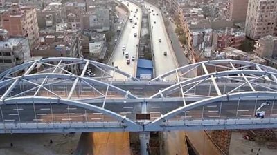 مقرر انطلاقه اليوم.. مجموعة من الصور توثق بدء التشغيل التجريبي لمحور الفريق كمال عامر