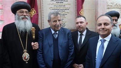 بعثة مصر الدبلوماسية فى رام الله تشارك في افتتاح الكنيسة القبطية في بيت لحم