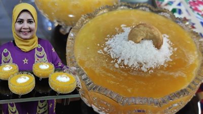 طريقة عمل مهلبية قمر الدين للشيف هالة.. مقادير مضبوطة 100% للمبتدئات