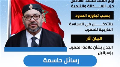 ملك المغرب يوبخ حزب العدالة والتنمية الإخواني (انفوجراف)