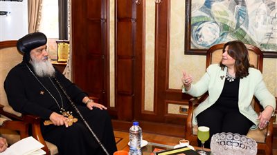 وزيرة الهجرة تستقبل أسقف عام الكنيسة القبطية الأرثوذكسية بإفريقيا لبحث سبل التعاون