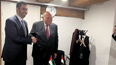 وزير الخارجية يلتقي سلطان الجابر الرئيس المعين للدورة المقبلة للمؤتمر COP28