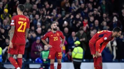  ترتيب مجموعة إسبانيا بعد الهزيمة أمام نظيره منتخب إسكتلندا بهدفين مقابل لا شيء