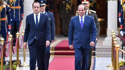 الرئيس السيسي يستقبل رئيس قبرص 