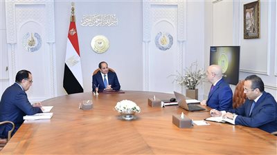 الرئيس السيسي يطلع على تطورات العمل بسد 