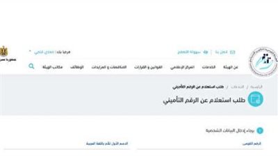 بالرقم القومي.. خطوات الاستعلام عن مدد الاشتراك في التأمينات الاجتماعية بمصر (رابط)