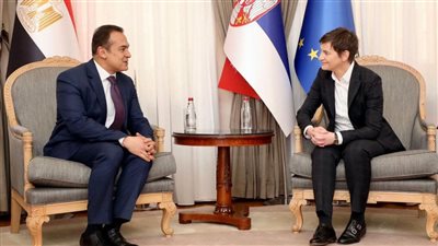 سفير مصر لدى صربيا يناقش تطوير العلاقات الثنائية مع رئيسة وزراء صربيا