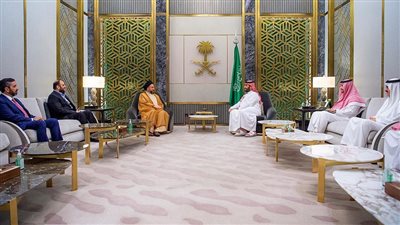  ولي العهد السعودي يستقبل زعيم تيار الحكمة في العراق