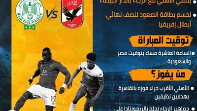 الأهلي والرجاء.. صراع محتدم بدوري أبطال إفريقيا (انفوجراف)