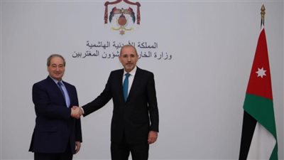  وزير الخارجية الأردني يلتقي نظيره السوري