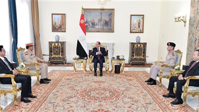 الرئيس السيسي يستقبل وزير الدفاع اليمني