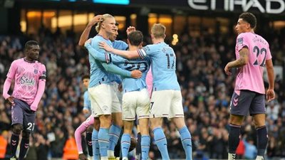 موعد مباراة مانشستر سيتي Manchester City ضد إيفرتون في في الدوري الإنجليزي
