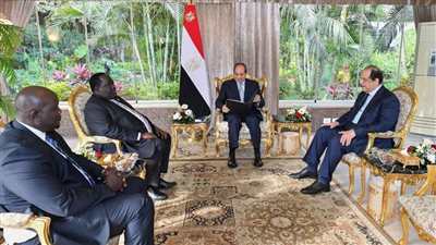 الرئيس السيسي يلتقي مستشار رئيس جنوب السودان لمناقشة الأزمة السودانية