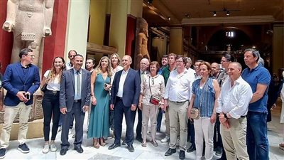 المتحف المصري بالتحرير يستقبل وزير الصحة البرتغالي والوفد المرافق له