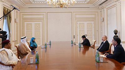 رئيس جمهورية أذربيجان يُشيد بالبرلمان العربي لدوره في الدفاع عن القضايا العربية والإسلامية