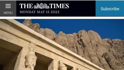 صحيفة The Times  تبرز المقومات السياحية والأثرية الفريدة بالمقصد السياحي المصرى