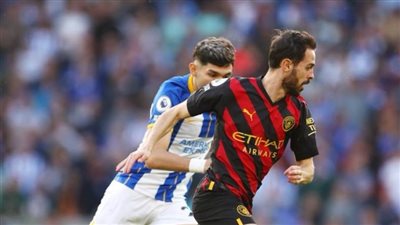 تعادل إيجابي بين برايتون ومانشستر سيتي في شوط أول مثير بالدوري الإنجليزي