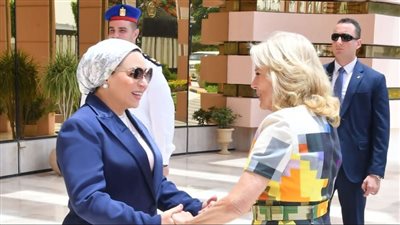 انتصار السيسى: سعدت بلقاء السيدة جيل بايدن خلال زيارتها لبلدها الثانى مصر