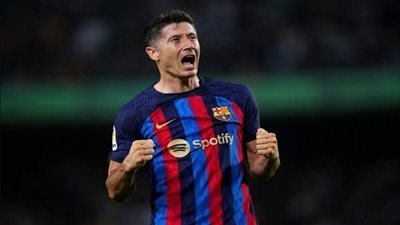 روبرت ليفاندوفسكي يتصدر هدافي الدوري الإسباني 2023 