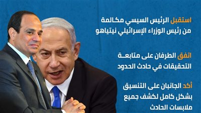 تفاصيل مكالمة السيسي ونيتنياهو حول 