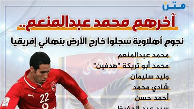 آخرهم محمد عبدالمنعم.. نجوم أهلاوية سجلوا خارج الأرض بنهائي إفريقيا (انفوجراف)