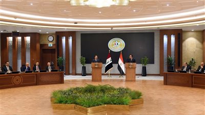 تفاصيل المؤتمر الصحفي المشترك بين مدبولي وشياع السوداني