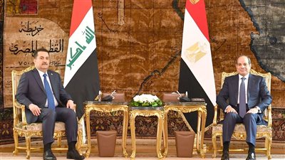 الرئيس السيسي يستقبل رئيس الوزراء السوداني خلال زيارته لمصر 