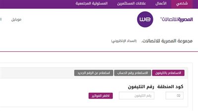 خطوات معرفة فاتورة التليفون الارضي 2023 لشهر يونيو (روابط سريعة)