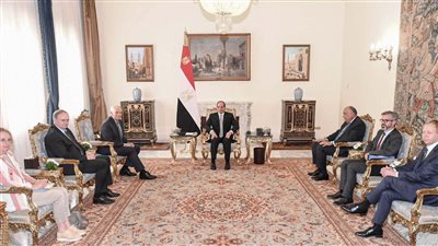 السيسي يستقبل الممثل الأعلى للشؤون الخارجية للاتحاد الأوروبي