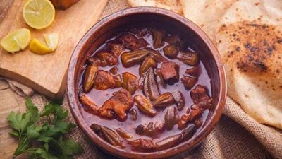 طريقة عمل طاجن بامية باللحم الضاني.. مللك مائدتك فى عيد الاضحى