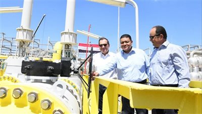 افتتاح مشروع ربط غازات حقل ريفين على مجمع غازات الصحراء الغربية  بالأسكندرية 