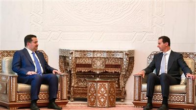 الرئيس السوري يلتقي رئيس الوزراء العراقي
