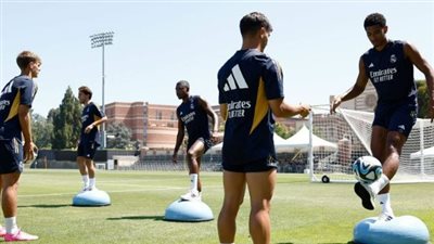 بعد مبارة ريال مدريد REAL MADRID.. مران جديد في جامعة كاليفورنيا بعد الفوز على ميلان