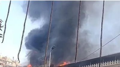 أولى صور الحريق داخل مبنى وزارة الأوقاف المصرية بمنطقة وسط القاهرة