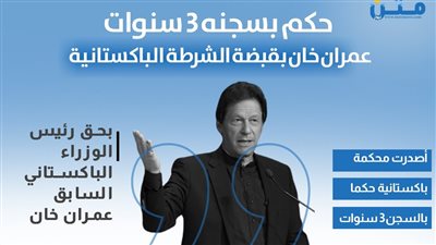 حكم بسجنه 3 سنوات.. عمران خان بقبضة الشرطة الباكستانية (انفوجراف)