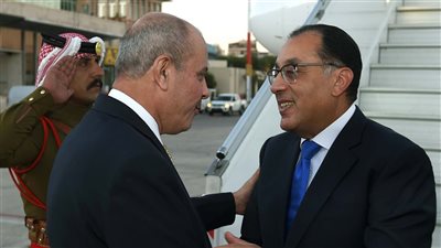 مدبولي يصل عَمّان لترؤس وفد مصر فى اجتماعات اللجنة العليا المصرية الأردنية المشتركة