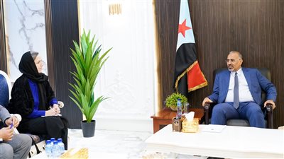 الزُبيدي يطّلع على آخر الجهود الأممية لوقف إطلاق النار وإحلال السلام