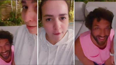 بطريقة كوميدية.. إيمي سمير غانم وحسن الرداد يغنيان أغنية “سطلانة” على