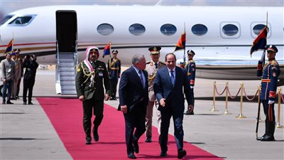 الرئيس السيسي يستقبل ملك الأردن 