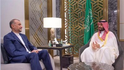 مباحثات بين ولي العهد السعودي ووزير الخارجية الإيراني