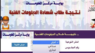  رابط الاستعلام على نتيجة الدبلومات الفنية الدور الثاني 2023