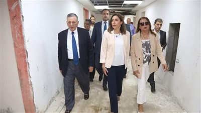 وزيرة الثقافة تتفقد مشروع مبنى مستشفى أكاديمية الفنون بالهرم